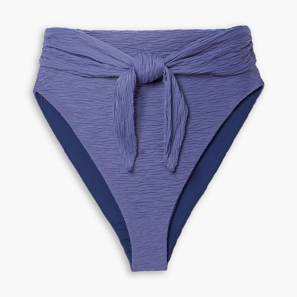MARA HOFFMAN Goldie stretch-jacquard high-rise bikini briefs
